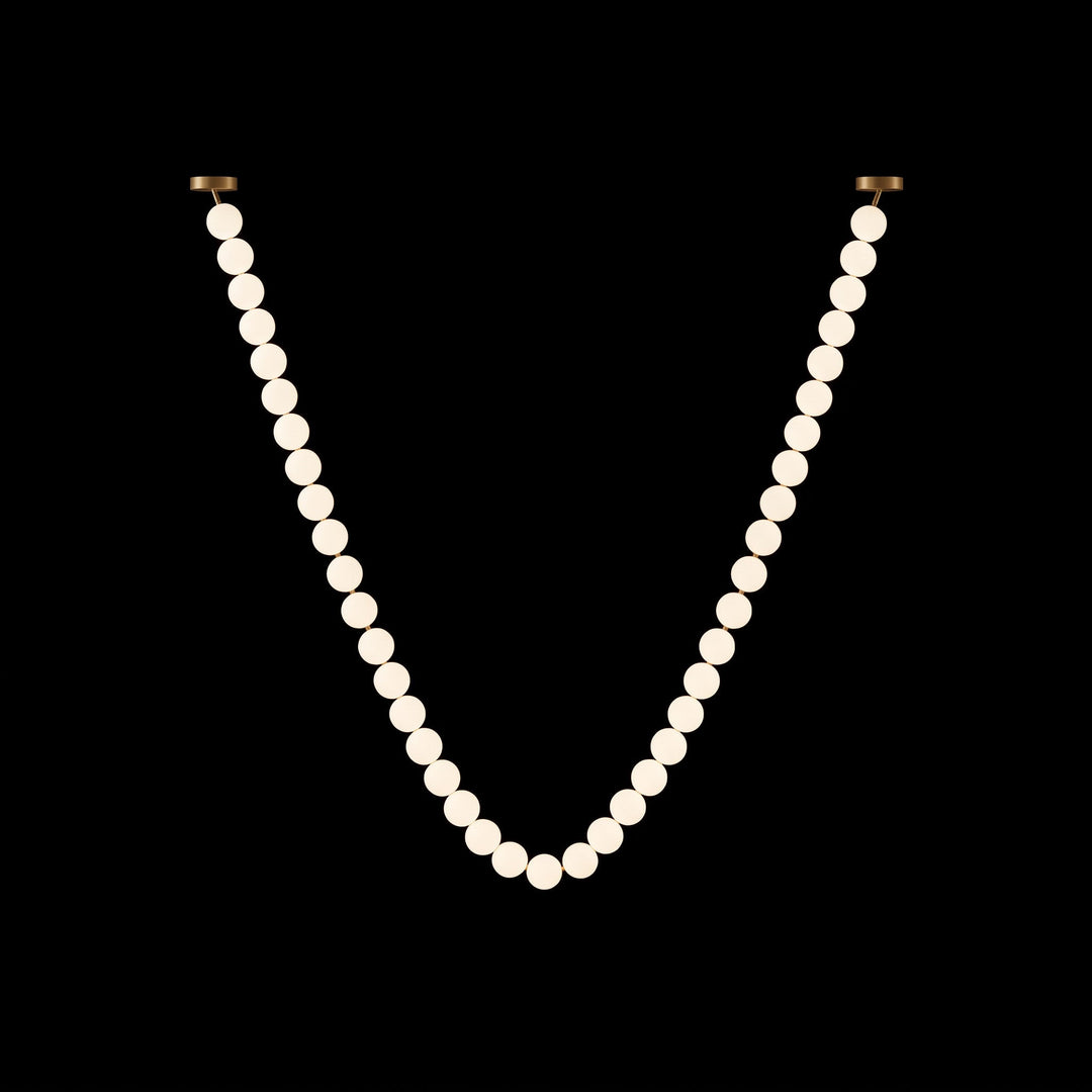 Pärlglas Halsband Bollar Kandelaber