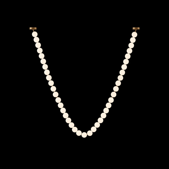 Pärlglas Halsband Bollar Kandelaber