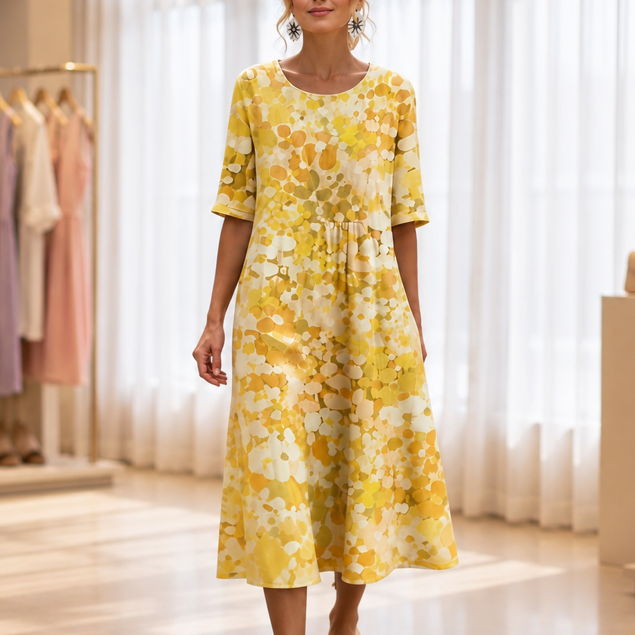 Wearbella – Midi Klänning, Som Zakrywa Ręce, Aldrig Inte Przegrzewa