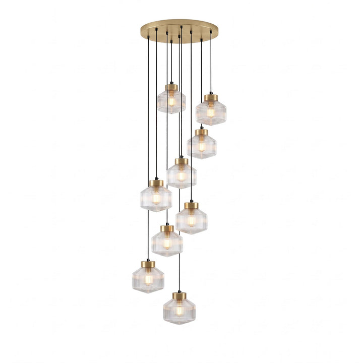 Randig Snurrande Top Pendant Lampa