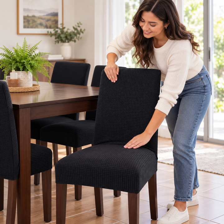 Chairloom – Stretchig överdrag på krzesło jadalniane