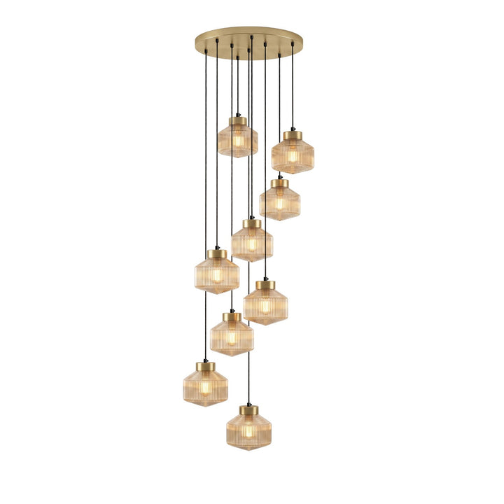 Randig Snurrande Top Pendant Lampa