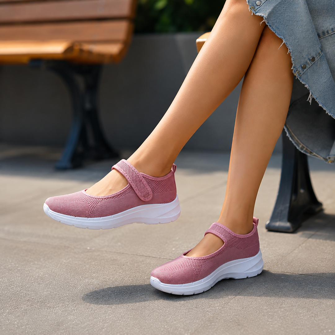 Elevana – Andningsbara sneakers z siateczki på regulowanym pasku