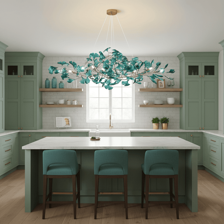 Acrylic Ginkgo Leaf Chandelier