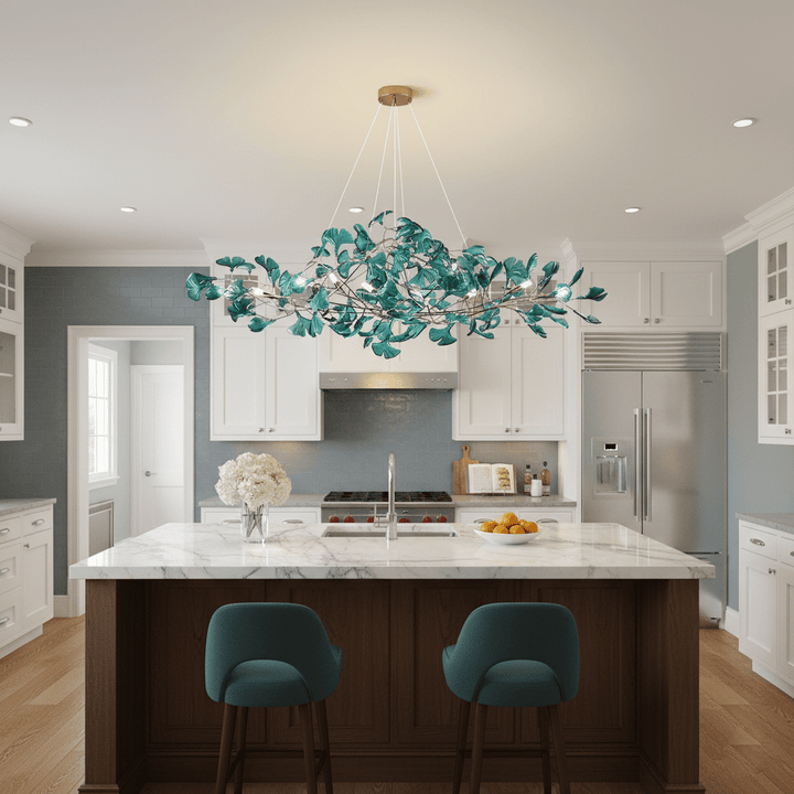 Acrylic Ginkgo Leaf Chandelier