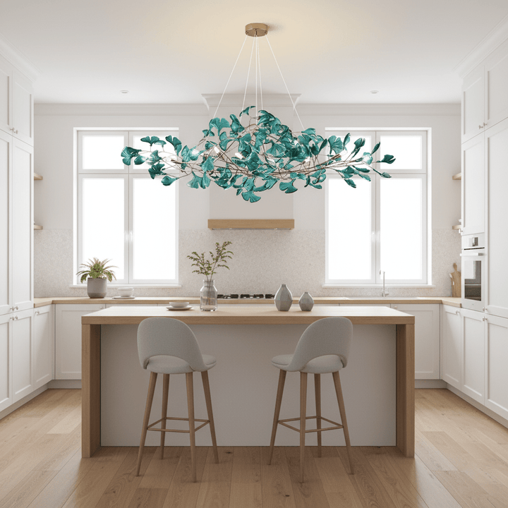 Acrylic Ginkgo Leaf Chandelier