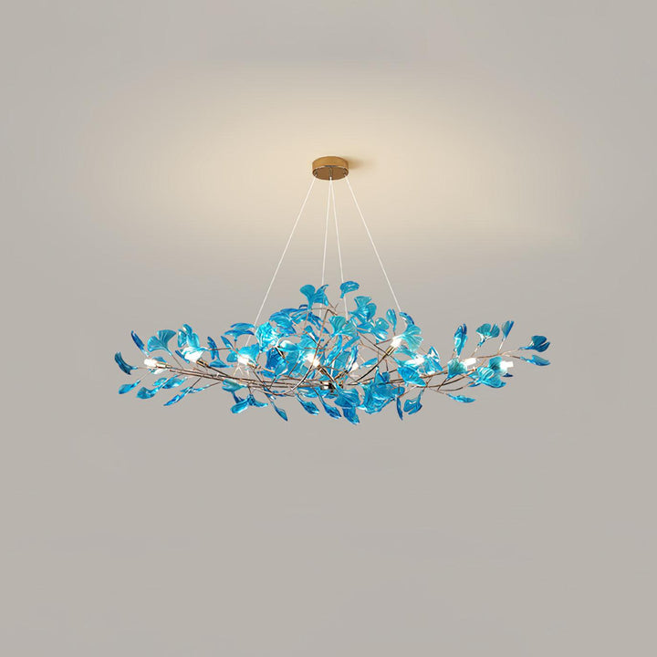 Acrylic Ginkgo Leaf Chandelier