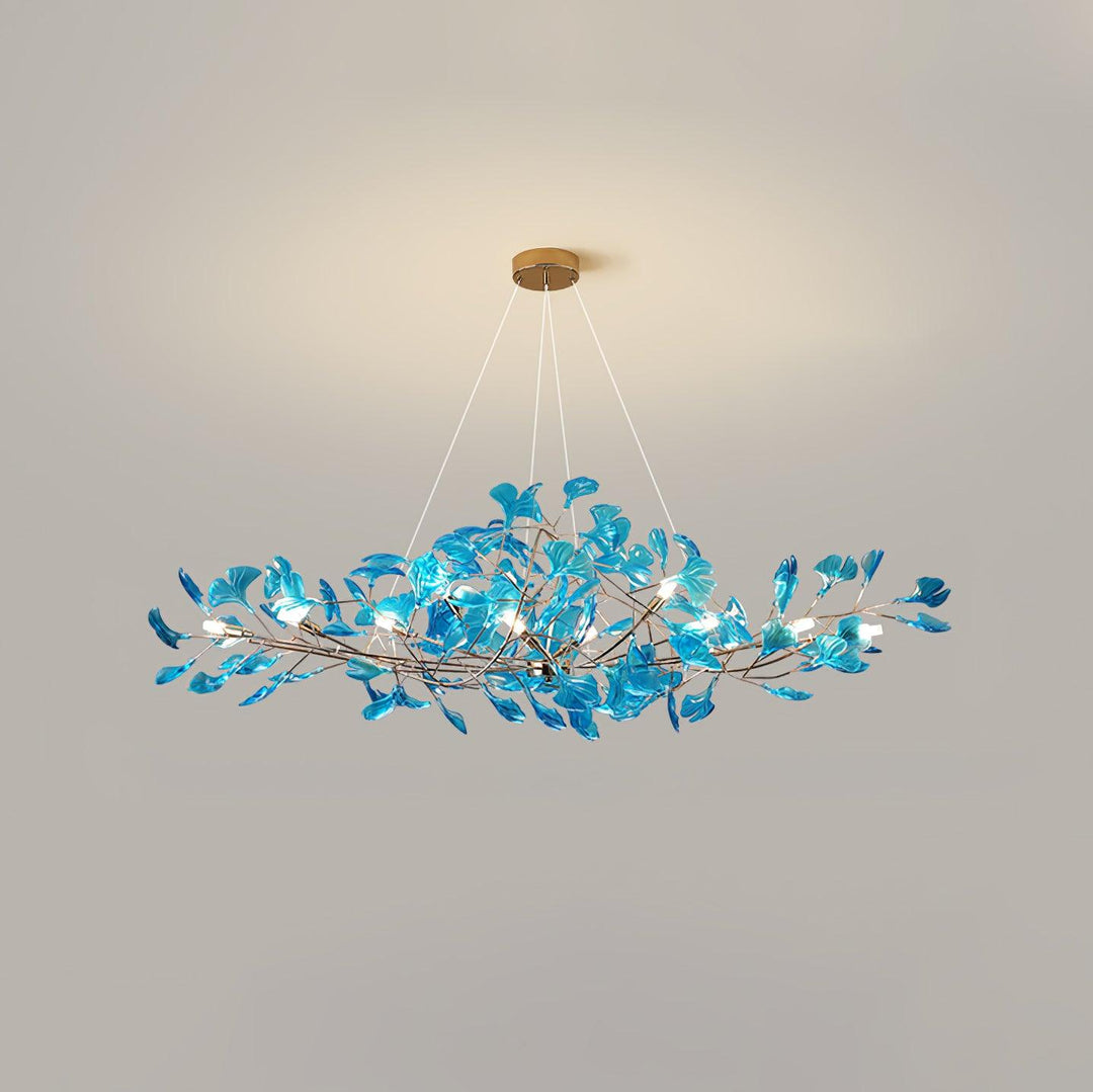 Acrylic Ginkgo Leaf Chandelier
