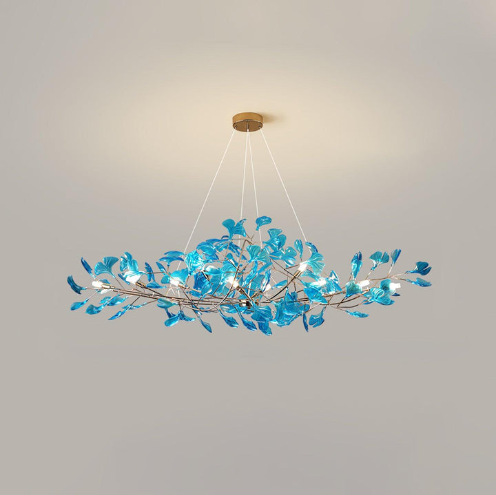 Acrylic Ginkgo Leaf Chandelier
