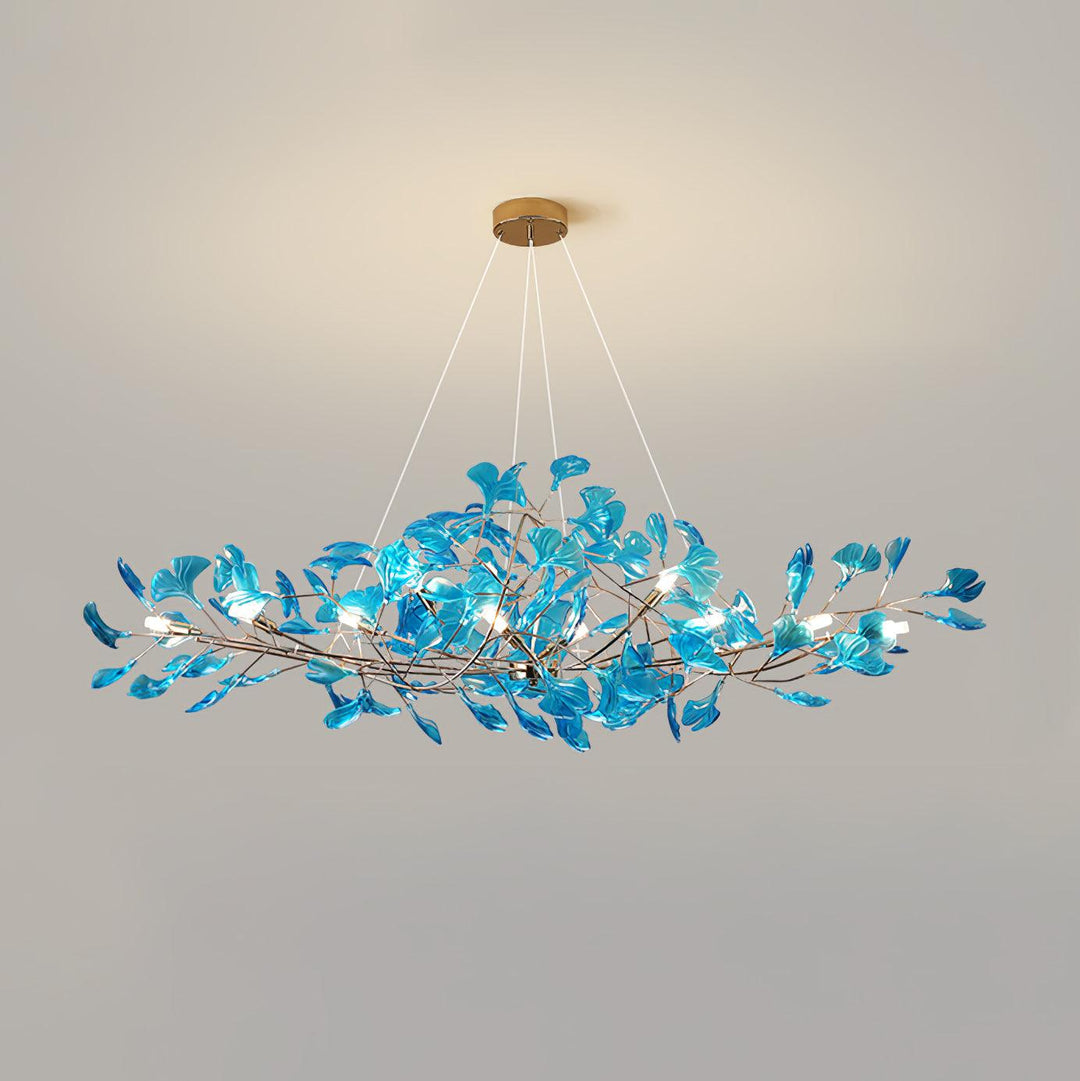 Acrylic Ginkgo Leaf Chandelier