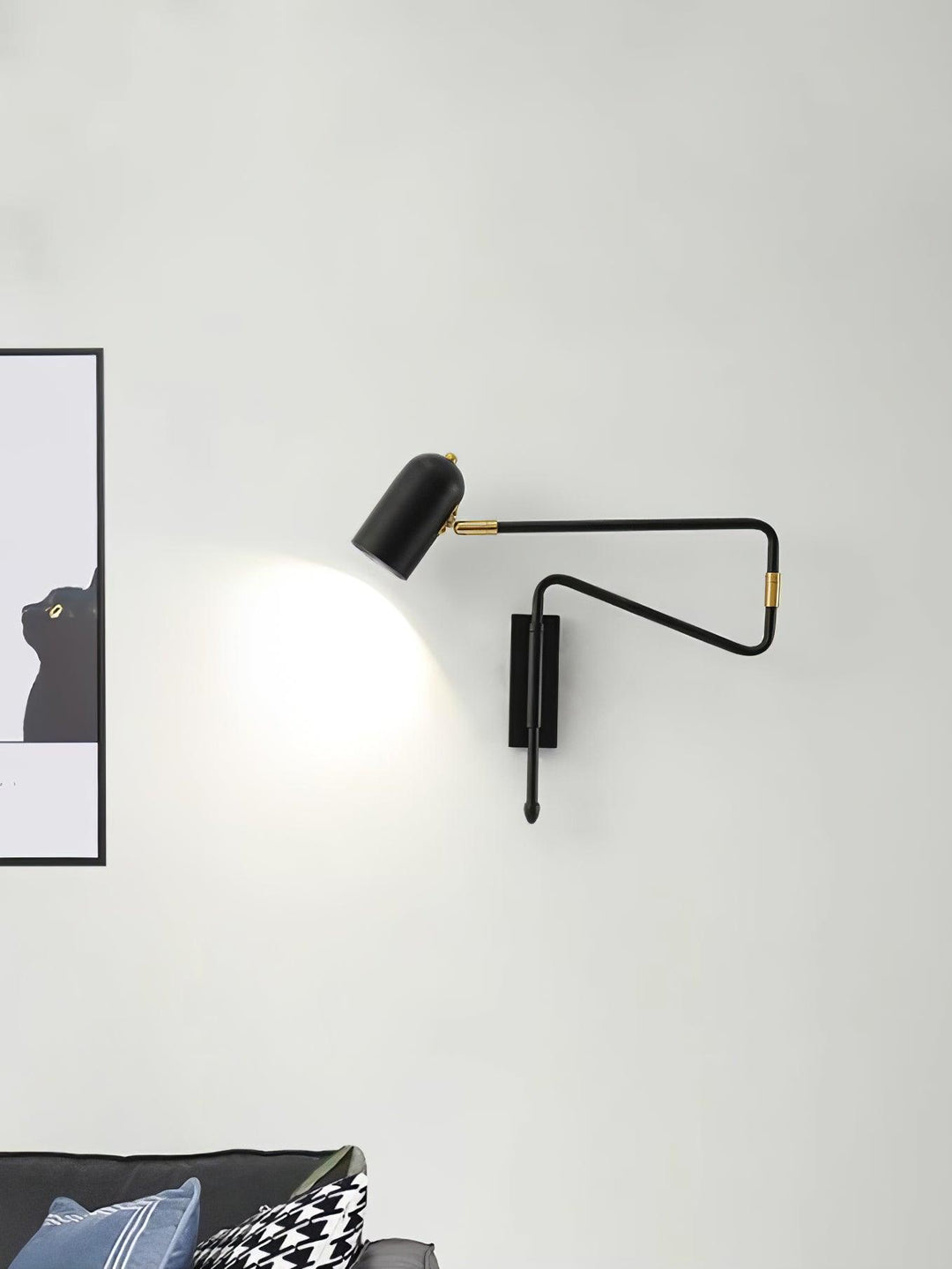 Justerbar Arm Lampa för Väggläsning