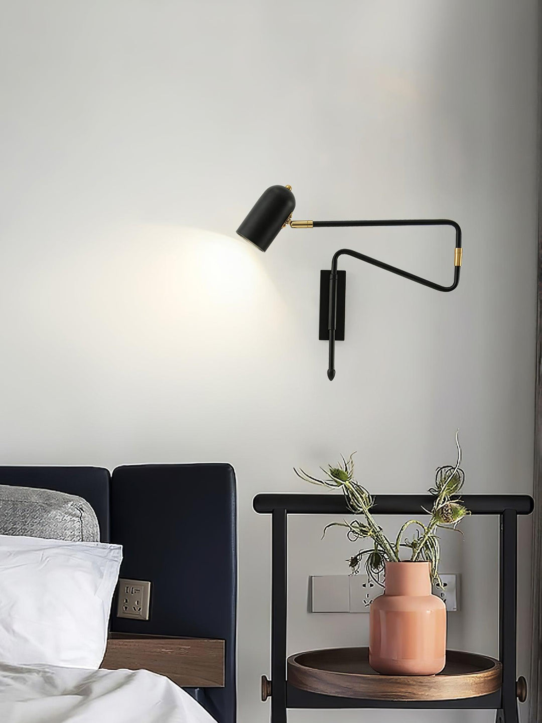Justerbar Arm Lampa för Väggläsning