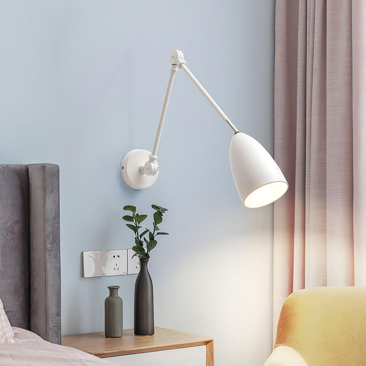 Justerbar Swing Arm Vägglampa