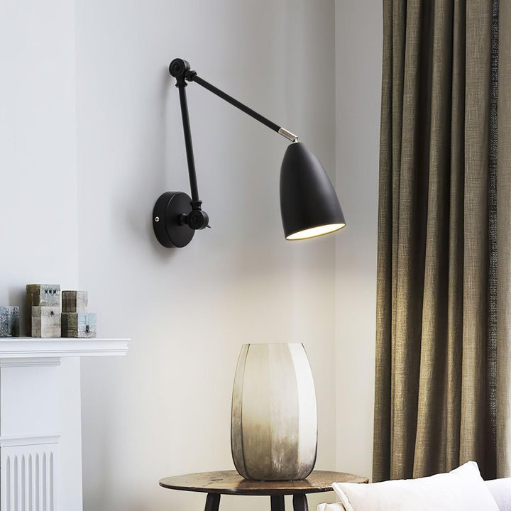 Justerbar Swing Arm Vägglampa