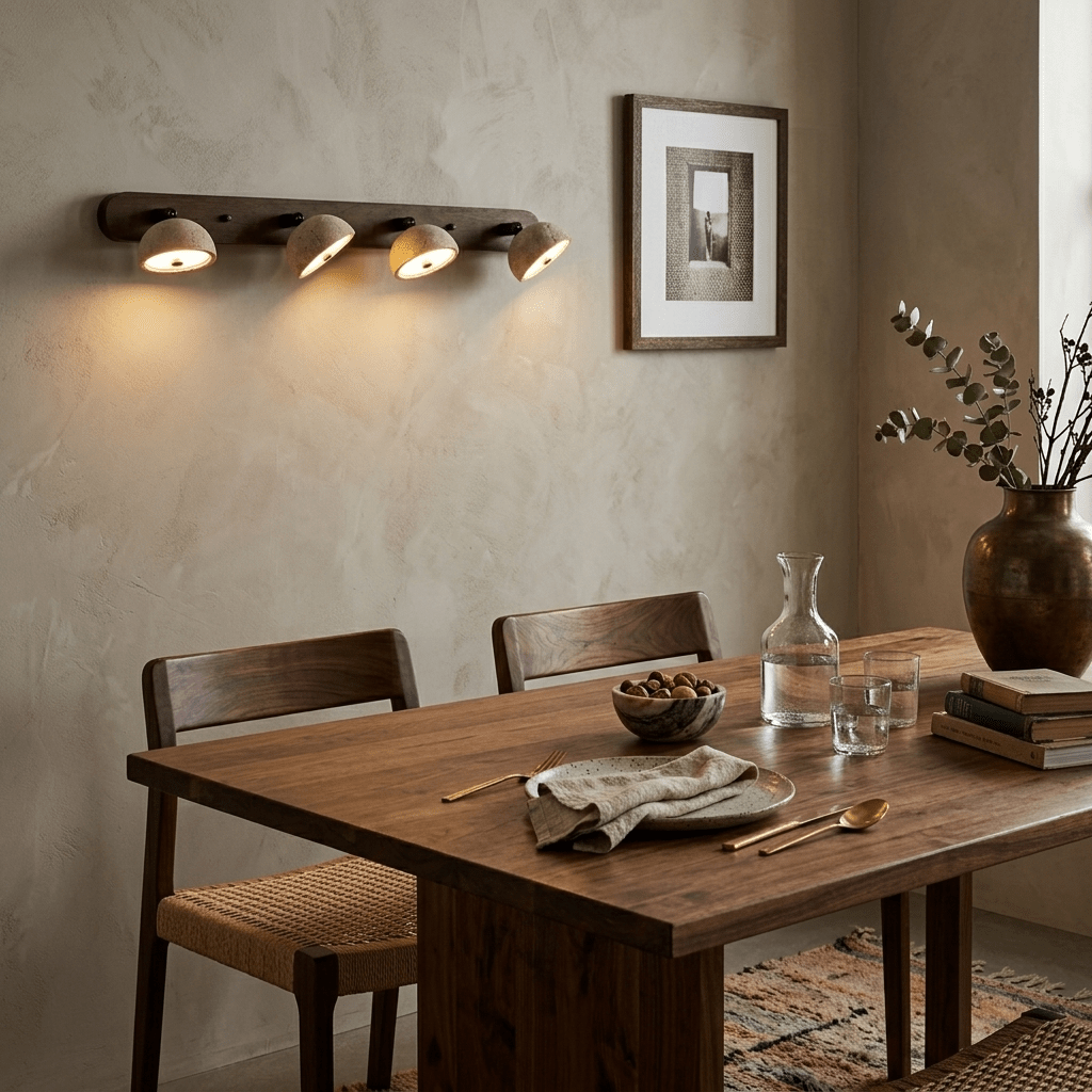 Justerbar Travertin Kuppel Vanity Light
