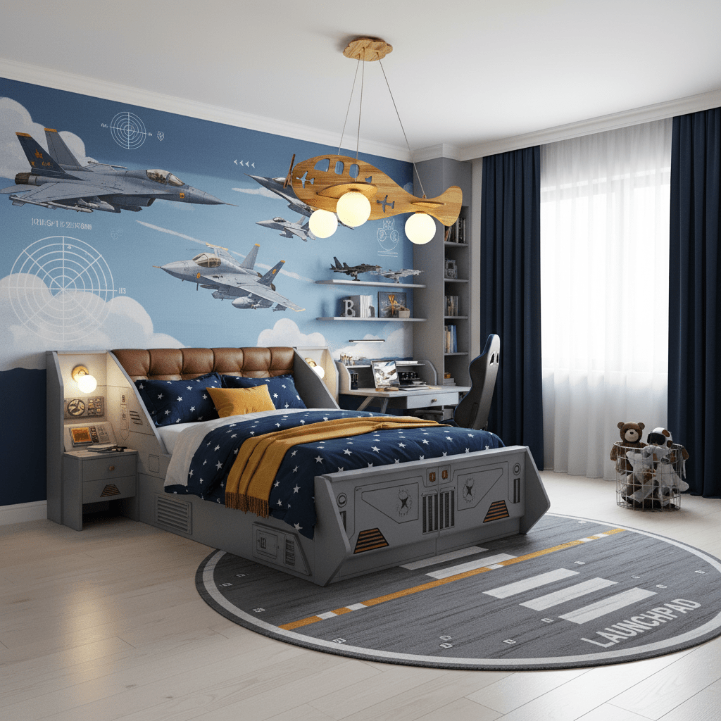 Flygplanshängande lampa