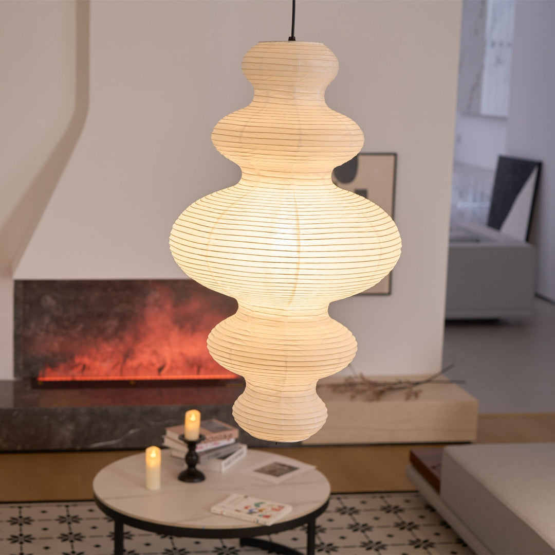 Kozo Papper Metall Pendellampa