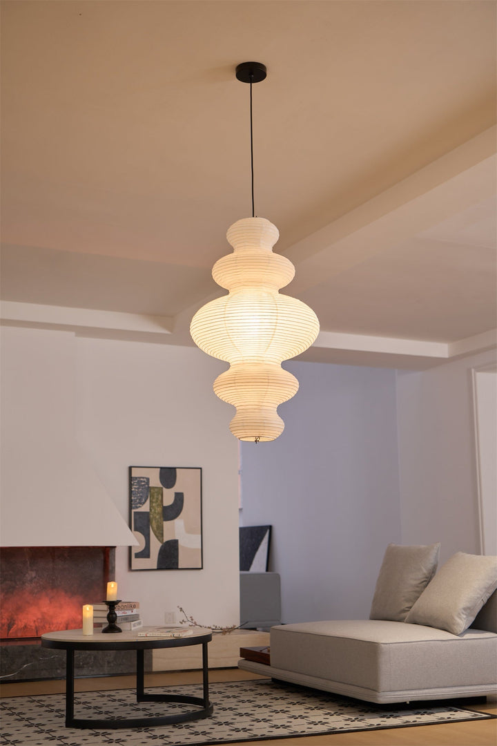 Kozo Papper Metall Pendellampa