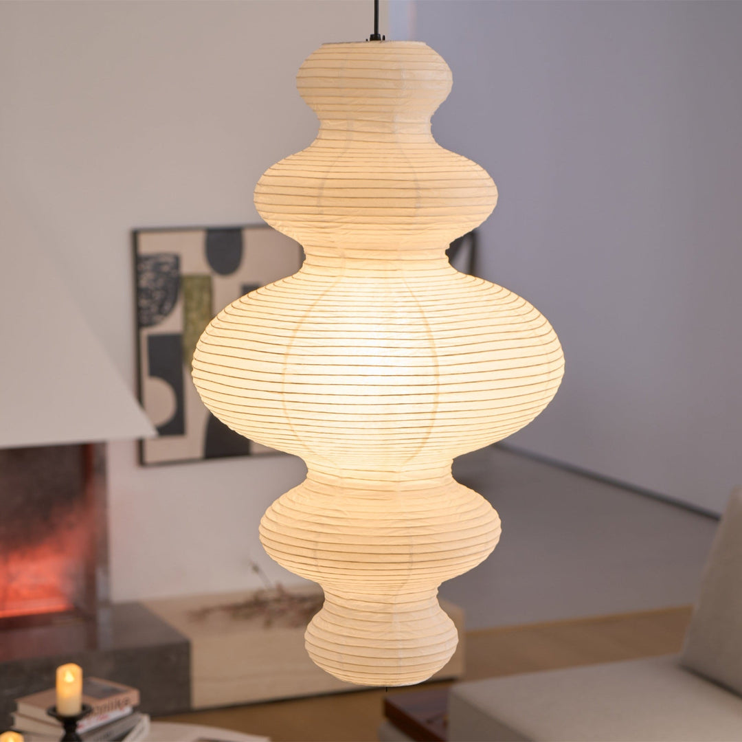 Kozo Papper Metall Pendellampa