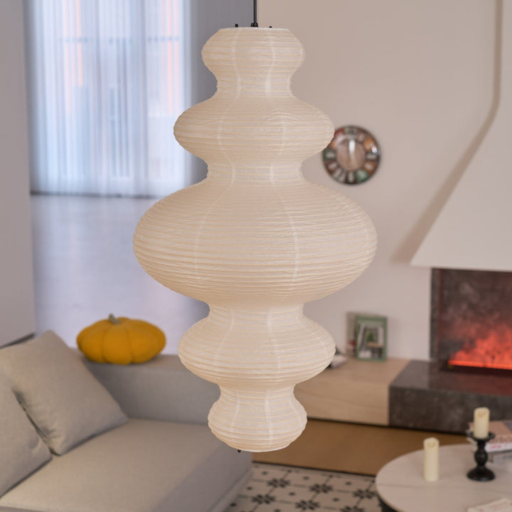 Kozo Papper Metall Pendellampa