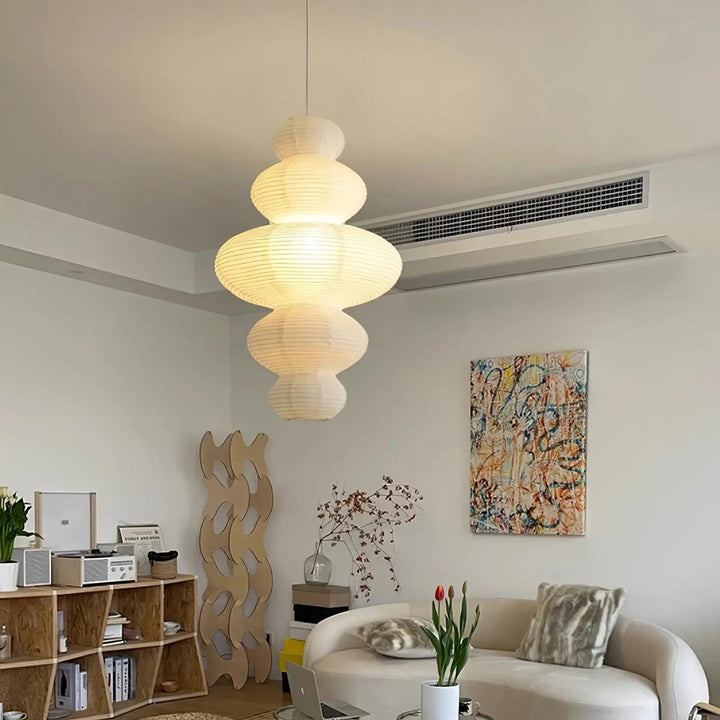 Kozo Papper Metall Pendellampa