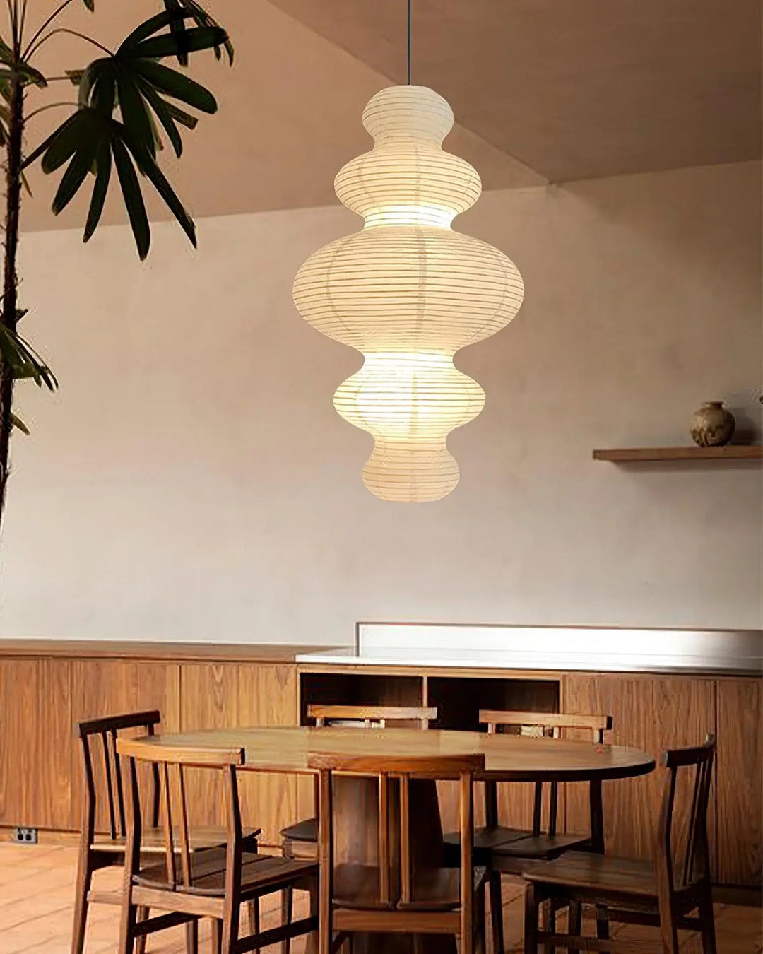 Kozo Papper Metall Pendellampa