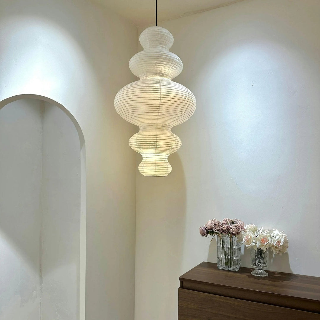 Kozo Papper Metall Pendellampa