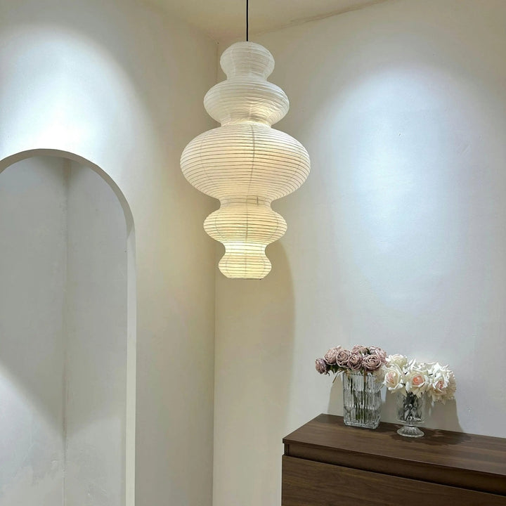 Kozo Papper Metall Pendellampa