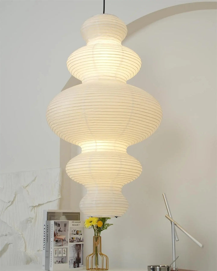 Kozo Papper Metall Pendellampa
