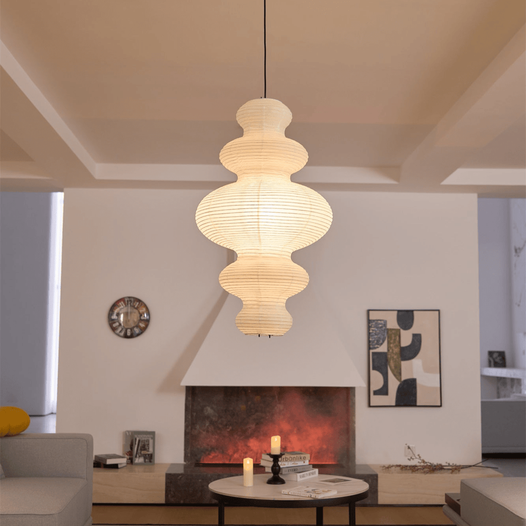 Kozo Papper Metall Pendellampa
