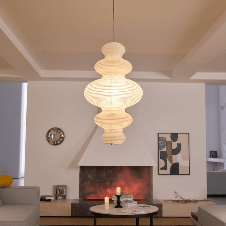 Kozo Papper Metall Pendellampa
