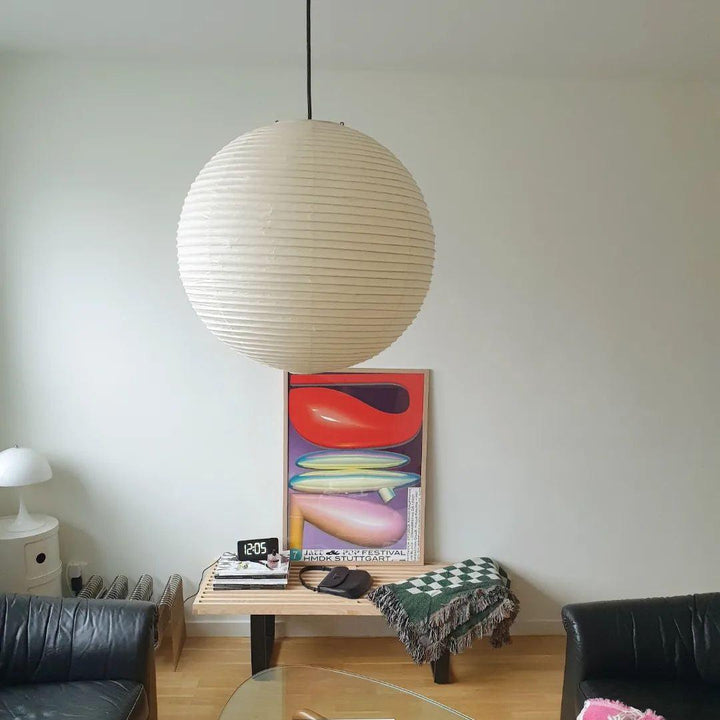 Washi Papper Rund Serie Pendellampa