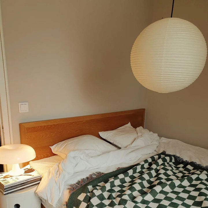 Washi Papper Rund Serie Pendellampa