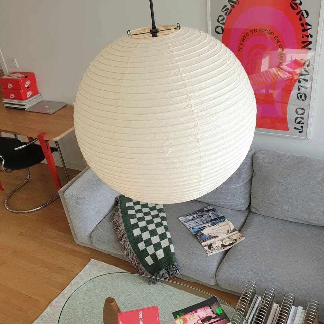 Washi Papper Rund Serie Pendellampa