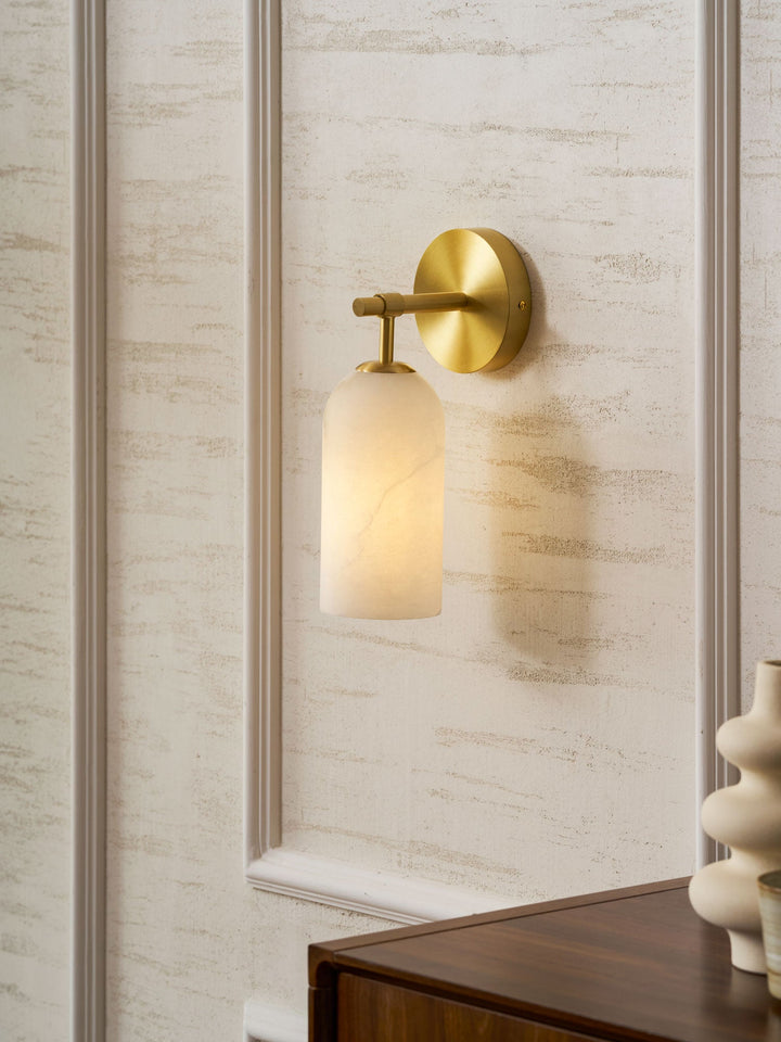 Pillar Alabaster Vägglampa