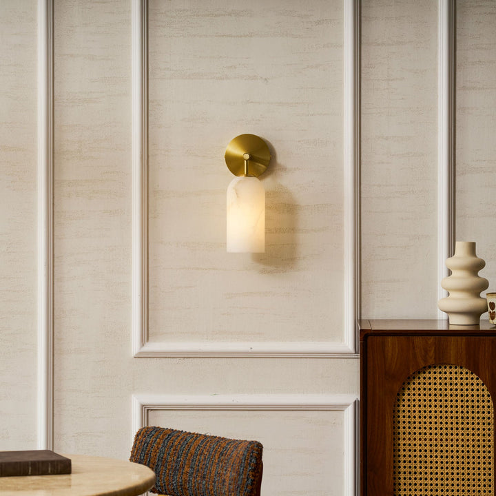 Pillar Alabaster Vägglampa