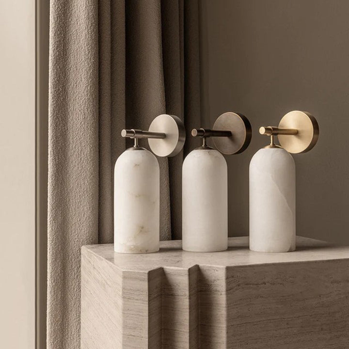 Pillar Alabaster Vägglampa