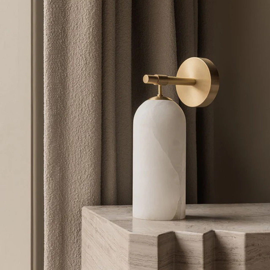 Pillar Alabaster Vägglampa
