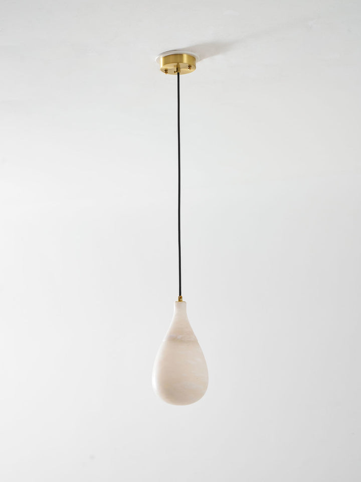 Alabaster Droppformad Pendellampa