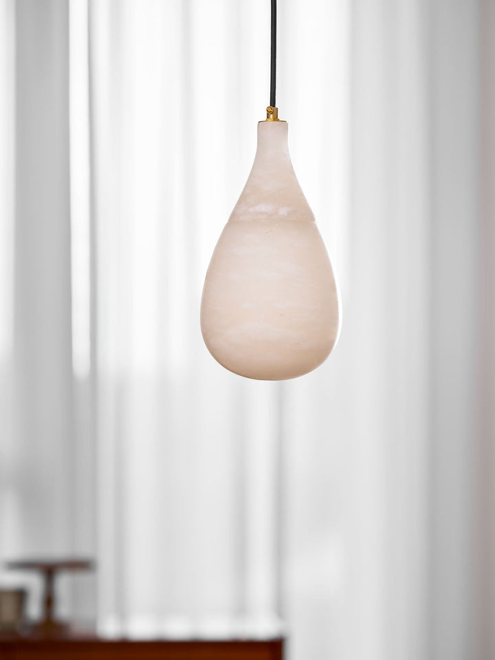 Alabaster Droppformad Pendellampa