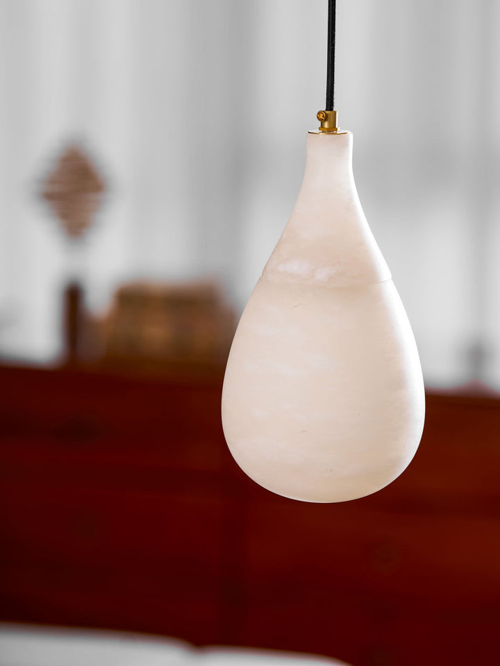 Alabaster Droppformad Pendellampa