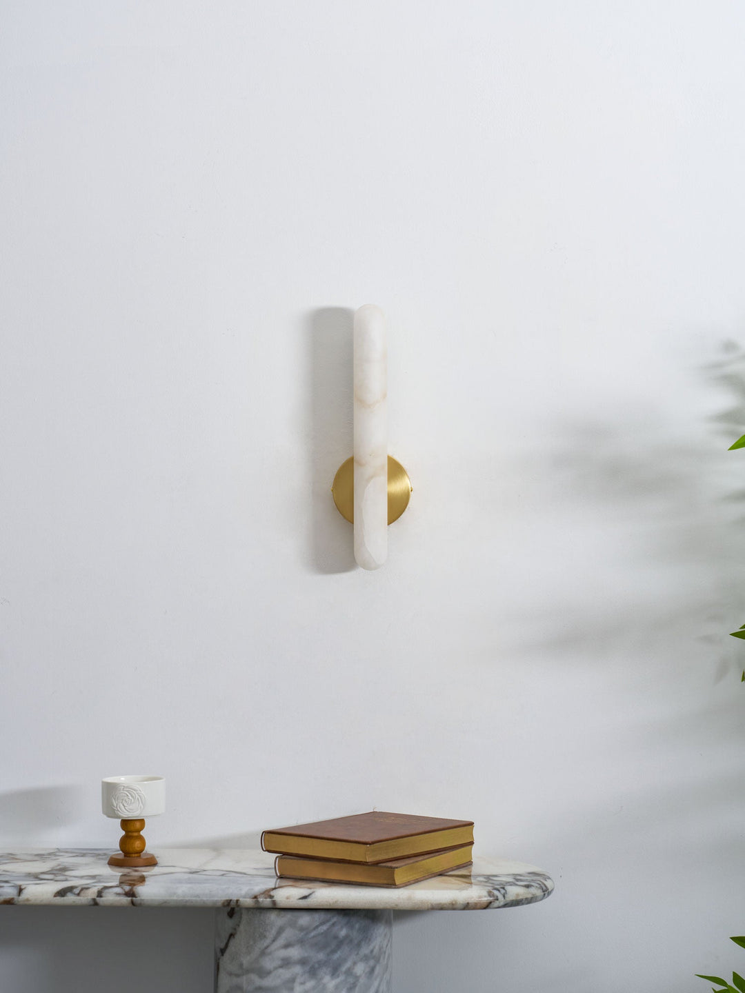 Alabaster Stång Vägglampa
