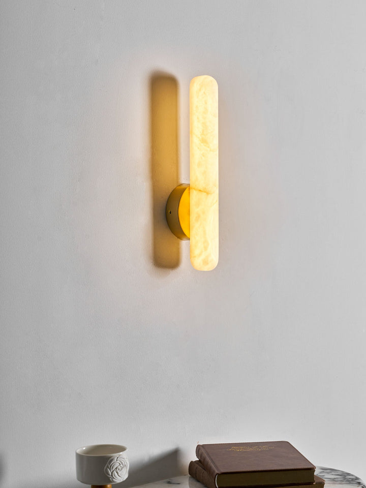 Alabaster Stång Vägglampa
