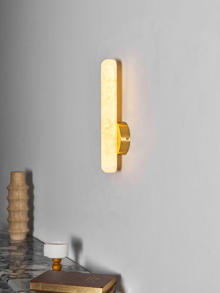 Alabaster Stång Vägglampa