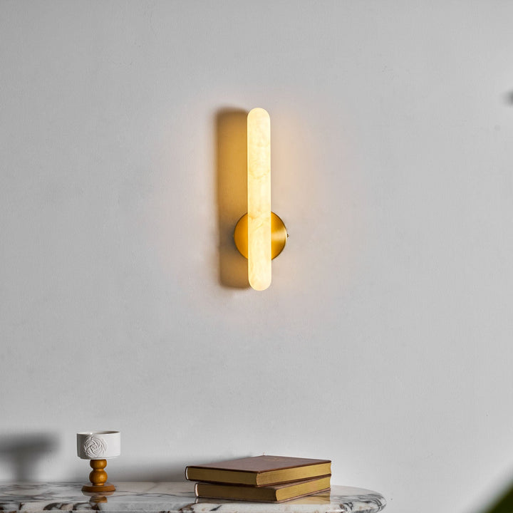 Alabaster Stång Vägglampa