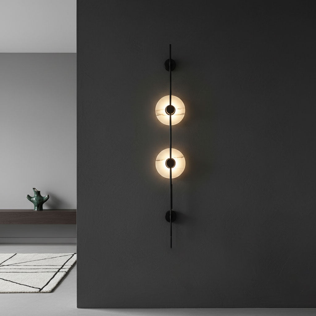 Alabaster Vertikal Vägglampa