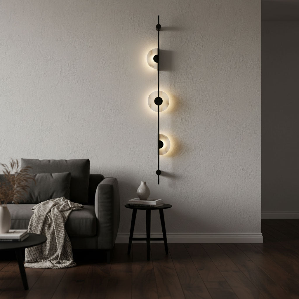 Alabaster Vertikal Vägglampa