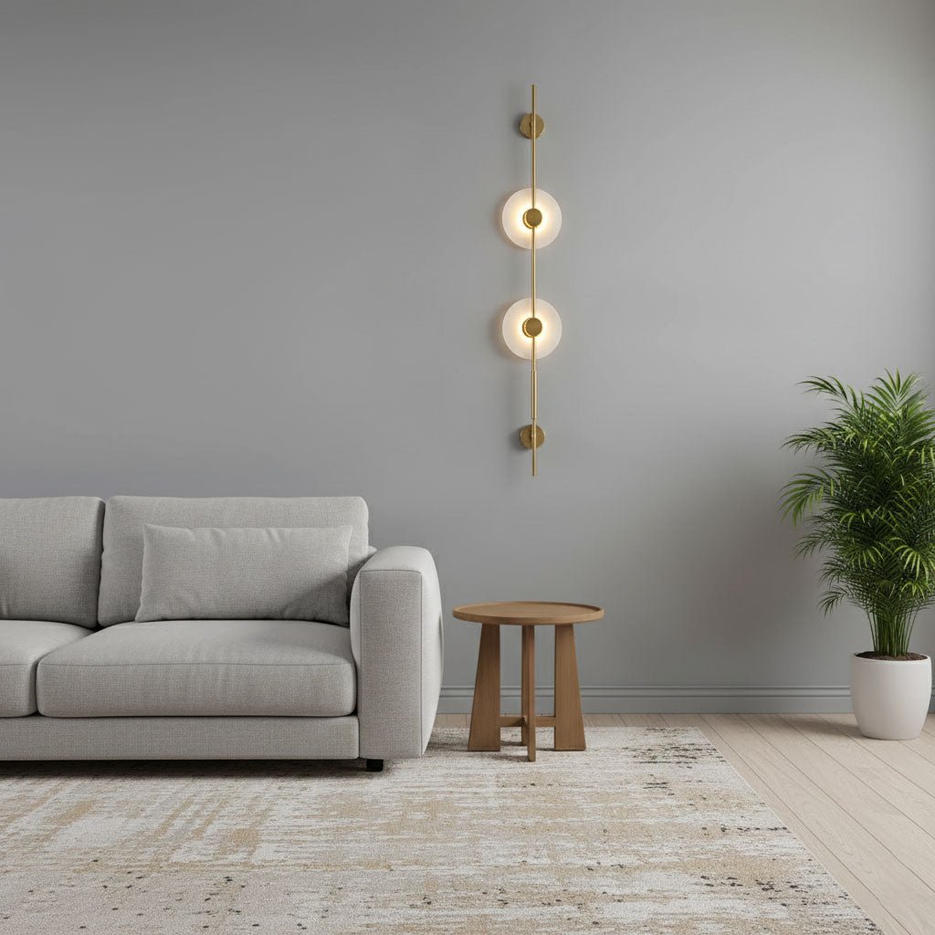 Alabaster Vertikal Vägglampa