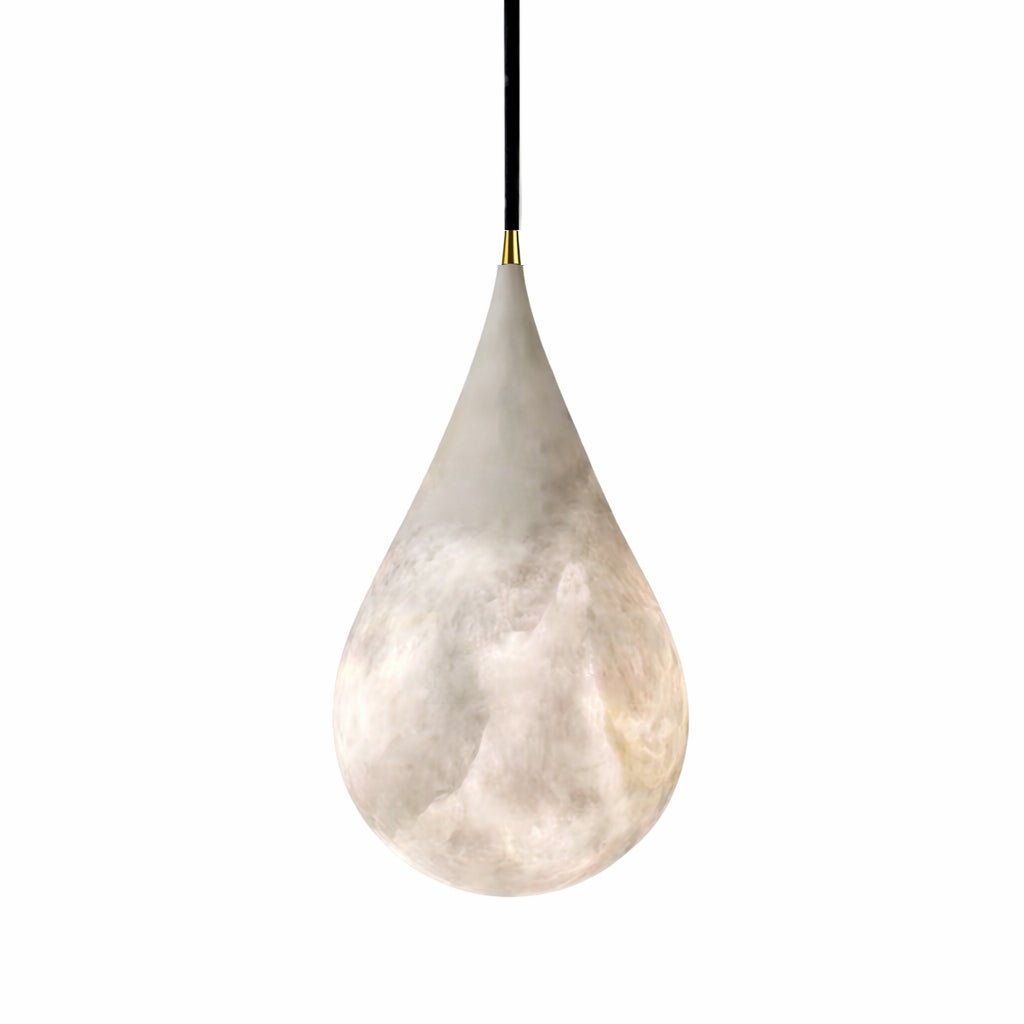 Alabaster Droppformad Pendellampa