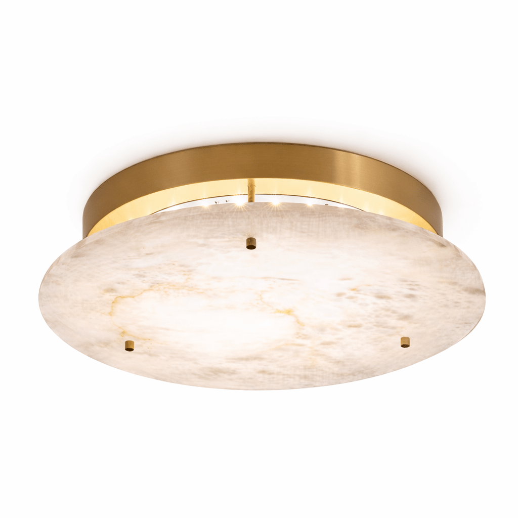 Alabaster Disc Taklampa